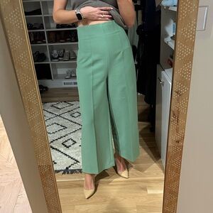 Zara Mint Green Wide-Leg Pants